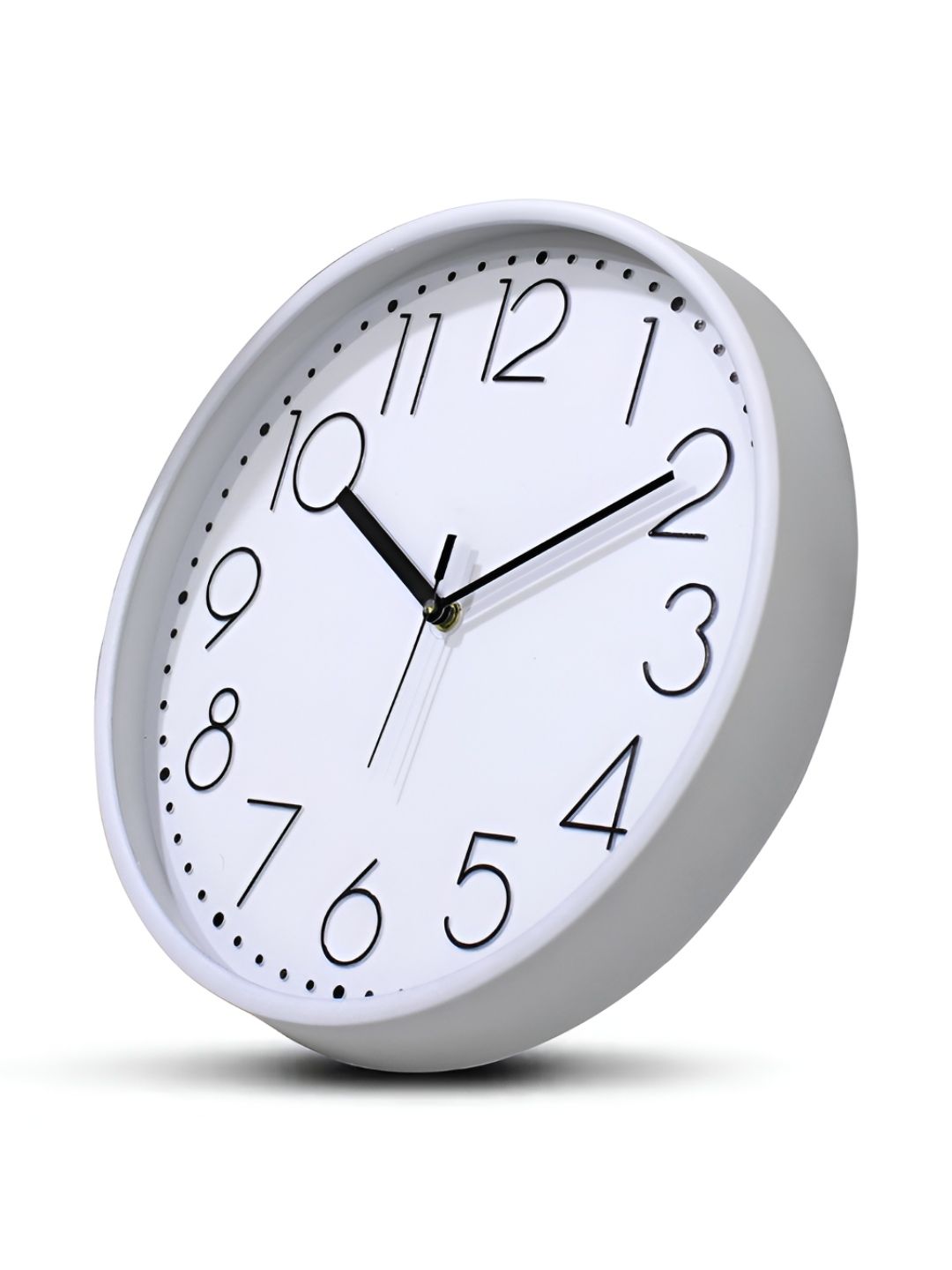 RANDOM White & Black Printed Contemporary Analogue Wall Clock