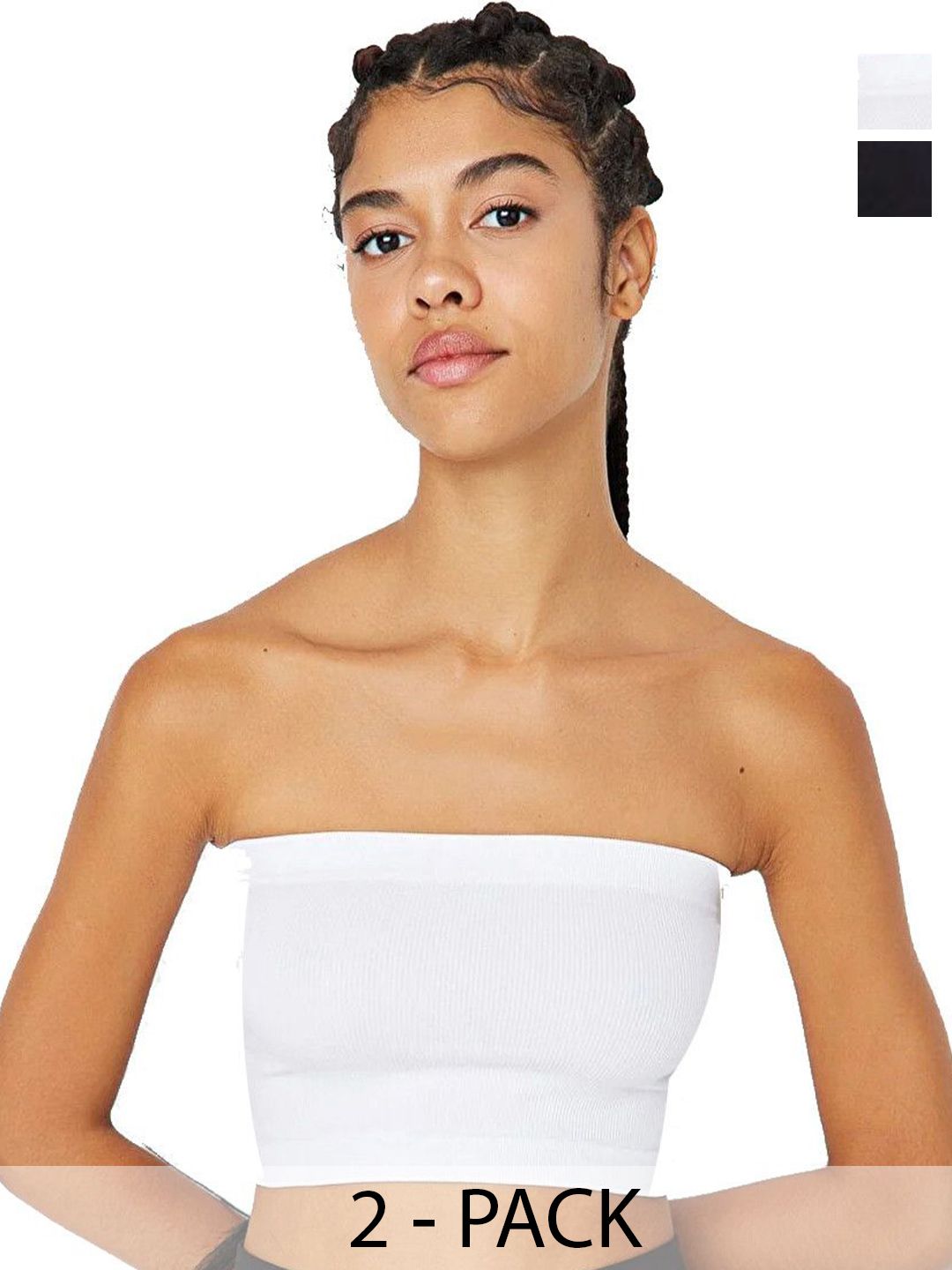 SRISARAS Women Pack of 2 Cotton Tube Crop Top-picture-43