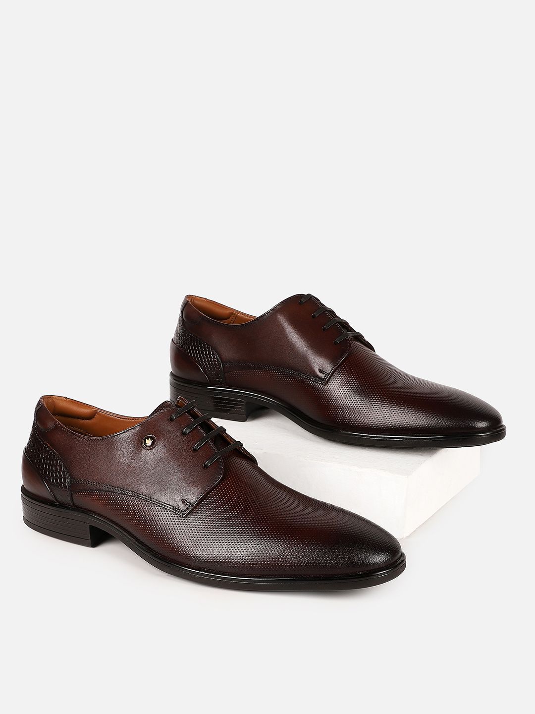 Louis Philippe Men Leather Formal Derbys