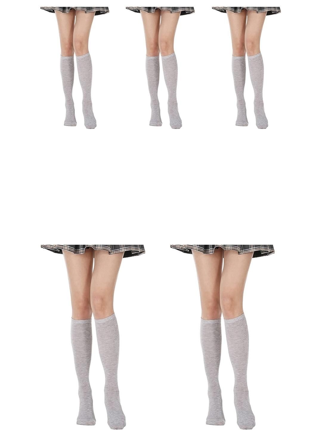 MUKHAKSH Women Grey Melange Socks-picture-24