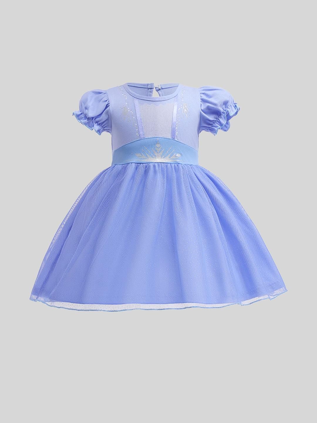 LULU & SKY Puff Sleeve Fit & Flare Dress-picture-42