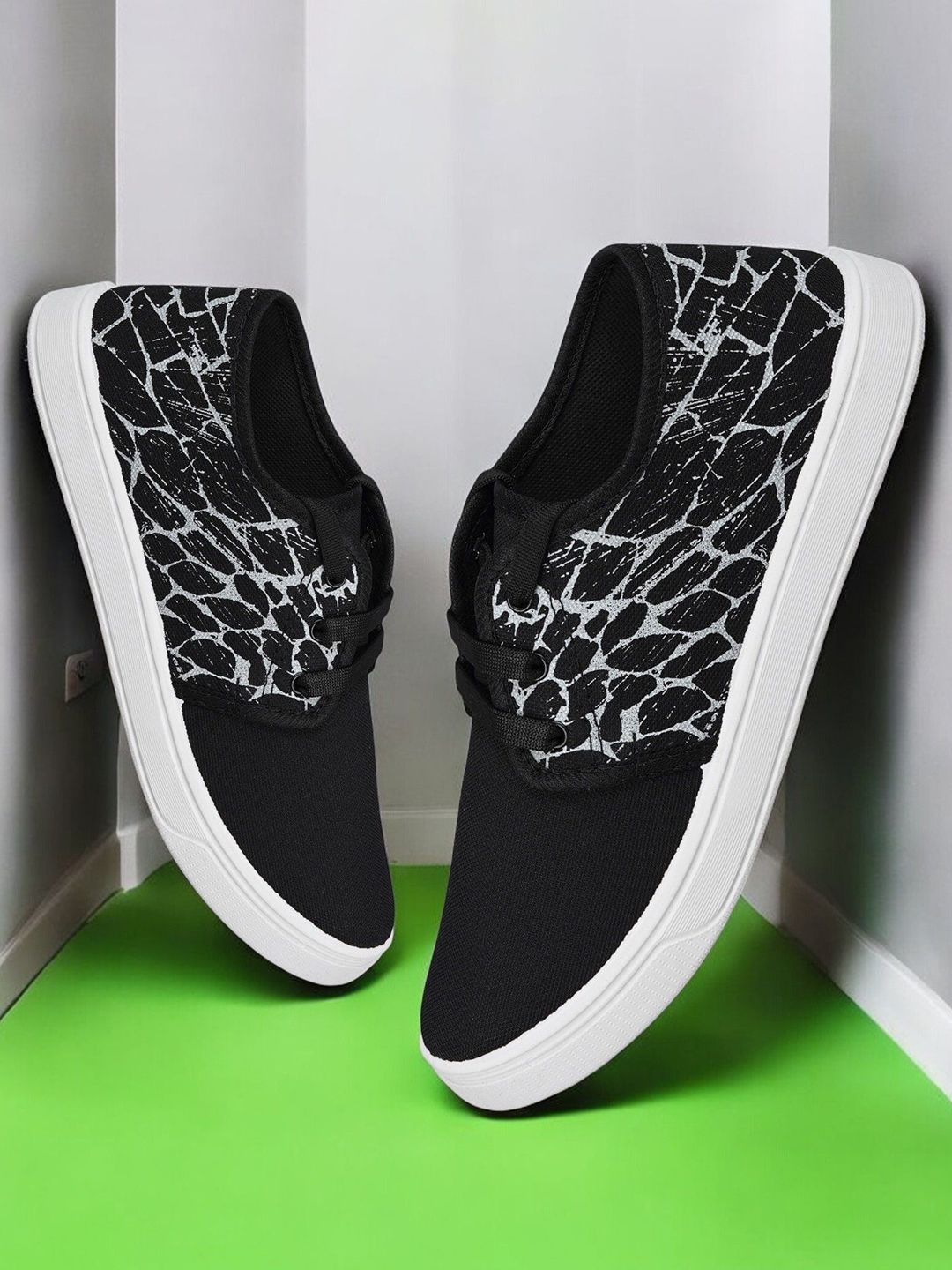 Spotwalk Men Canvas Running Shoes-picture-49