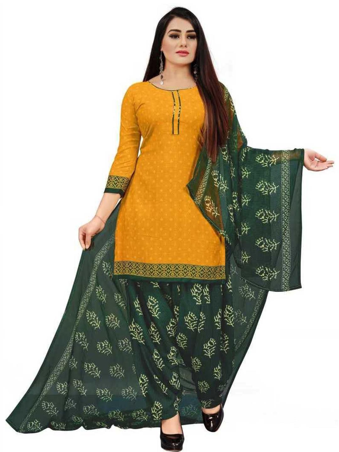 Attigo Women Printed Unstitched Dress Material-image-4