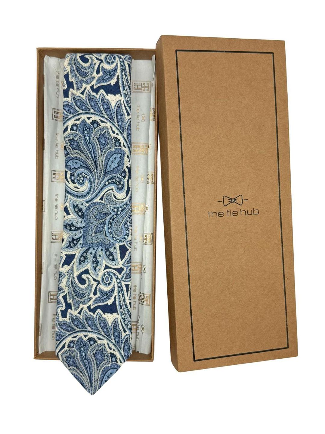 The Tie Hub Men Printed Broad Tie-picture-24