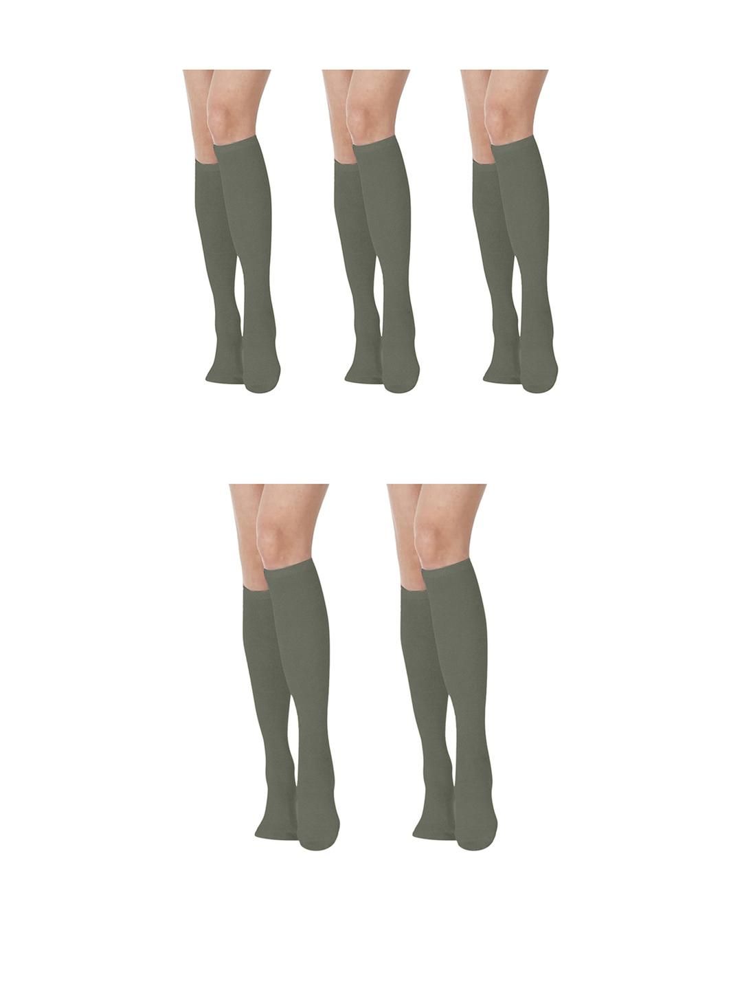 MUKHAKSH Women Olive Socks-picture-19