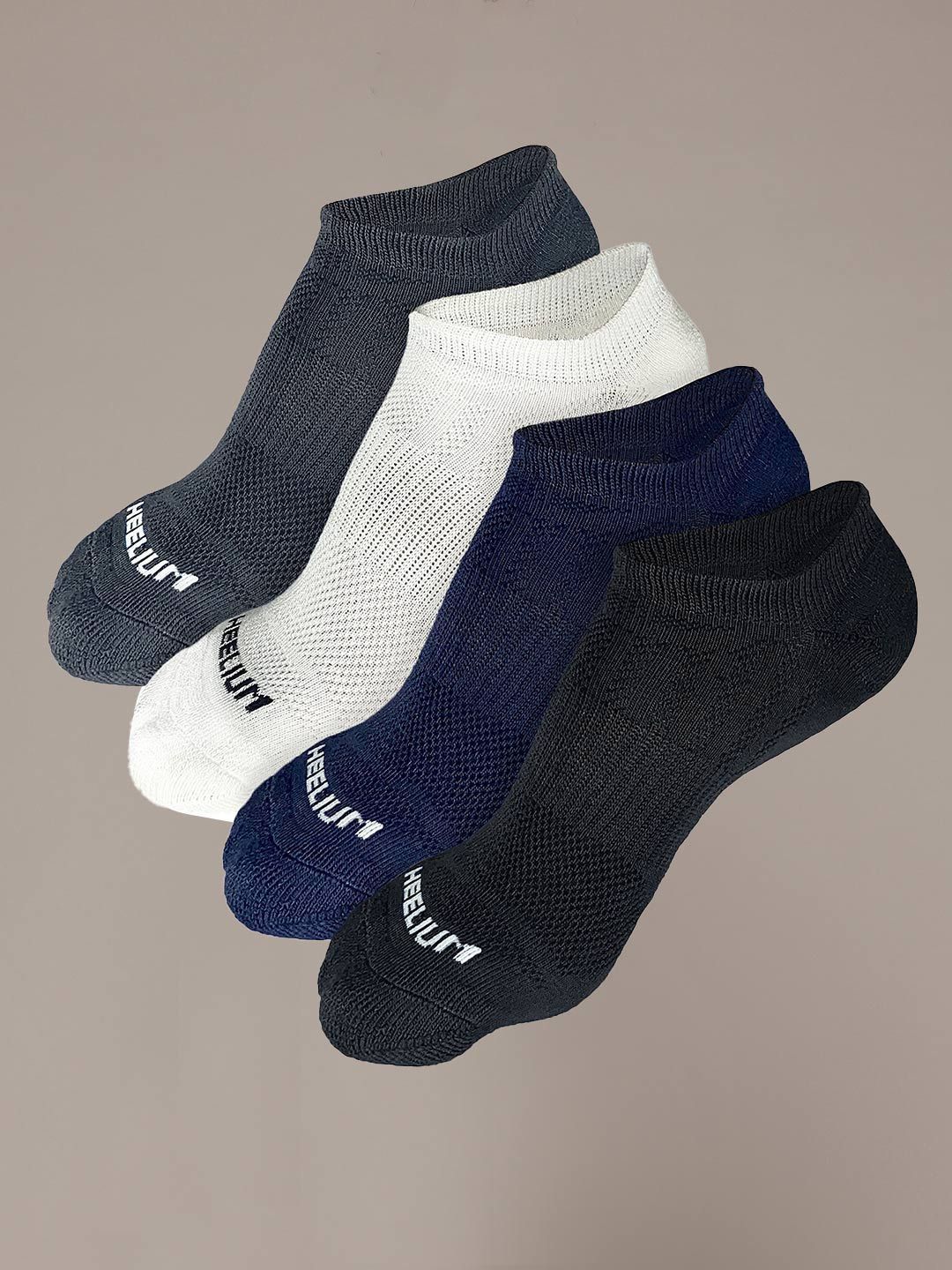 Heelium Men Pack Of 4 Printed Ankle Length Ultra-Soft, Thin & Breathable Socks-picture-20