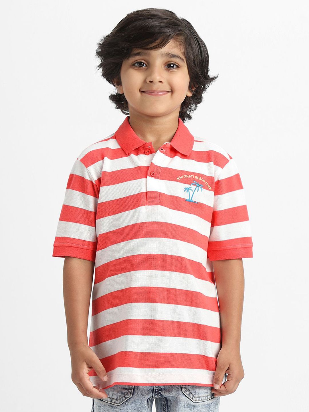 Nauti Nati Boys Printed Polo Collar T-shirt-picture-55