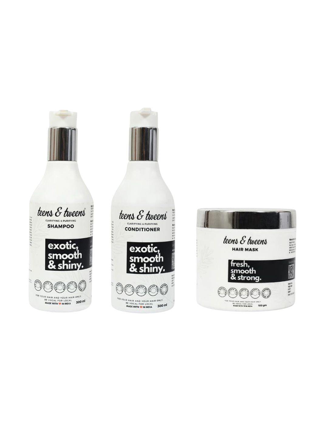 Teens &Tweens Set Of 3 Shampoo & Conditioner-300 ml Each & Hair Mask- 100 g-image-16