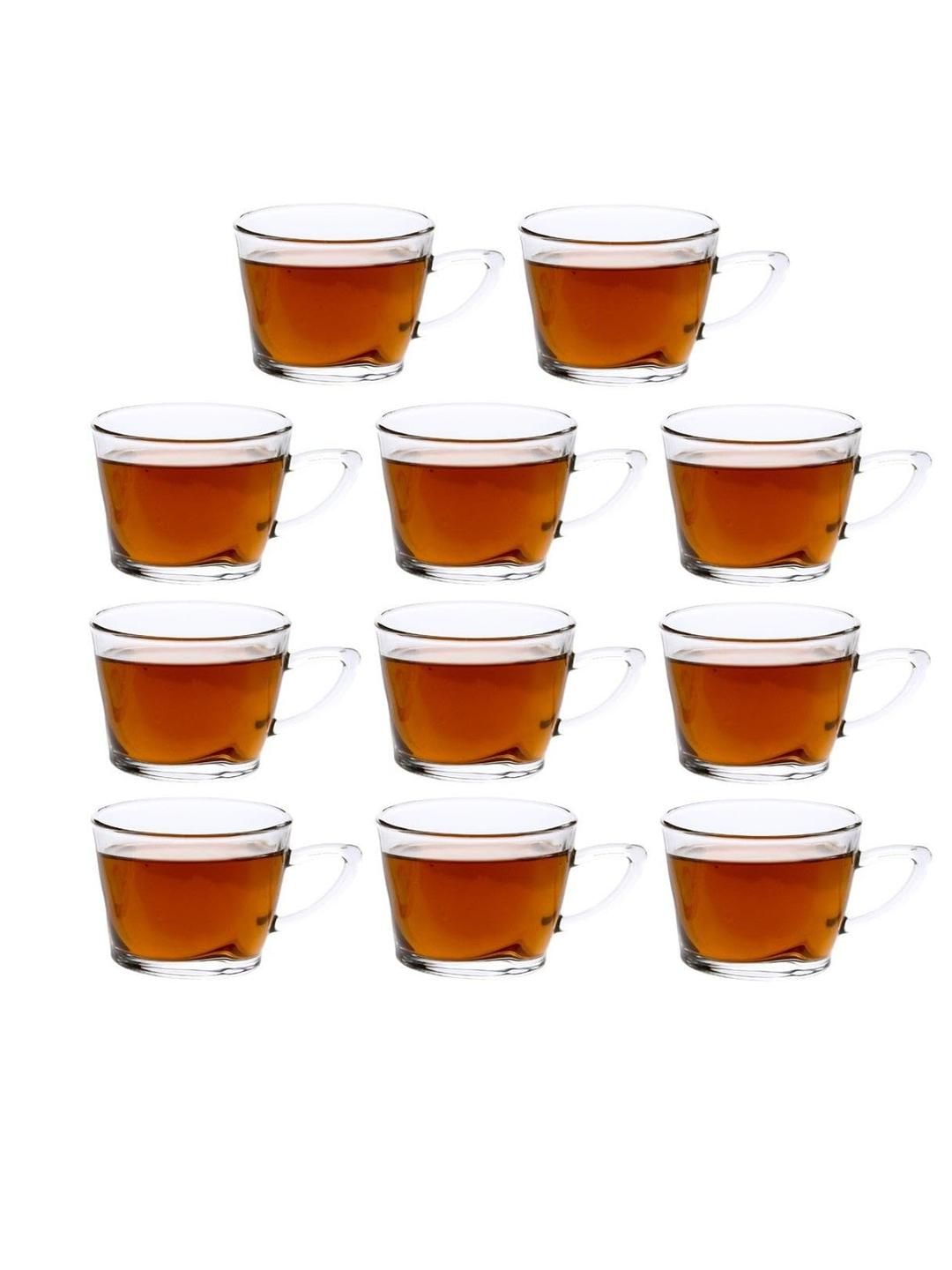 Somil Clear Glass Coffee & Tea Cup / Mug (170 Ml), Enjoy Your Drink in Style, 18.5 X 11.5 X 6.7 Cm, Pack of 11-picture-19