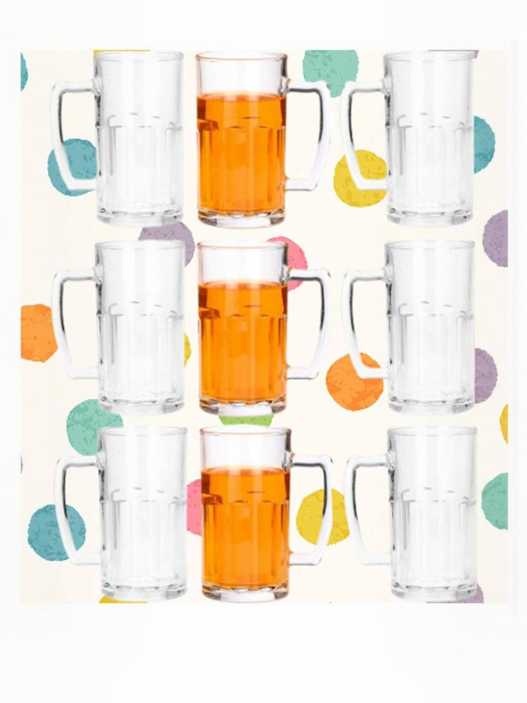 SOMIL Set of 9 Transparent Glass Mugs-picture-21