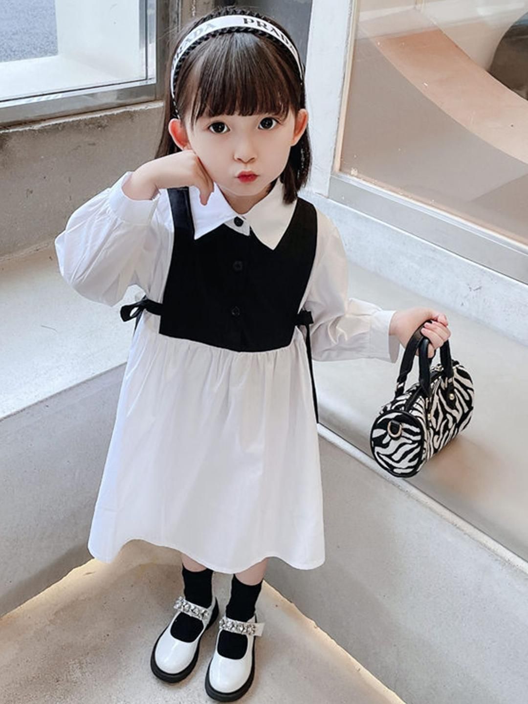 LULU & SKY Colourblocked Fit & Flare Dress-picture-17