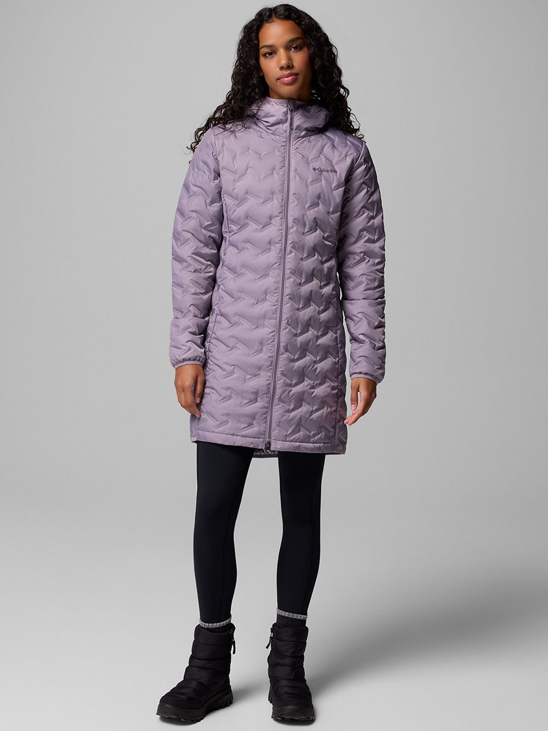 Columbia Women Hooded Solid Lightweight Casual Padded Jacket-picture-35