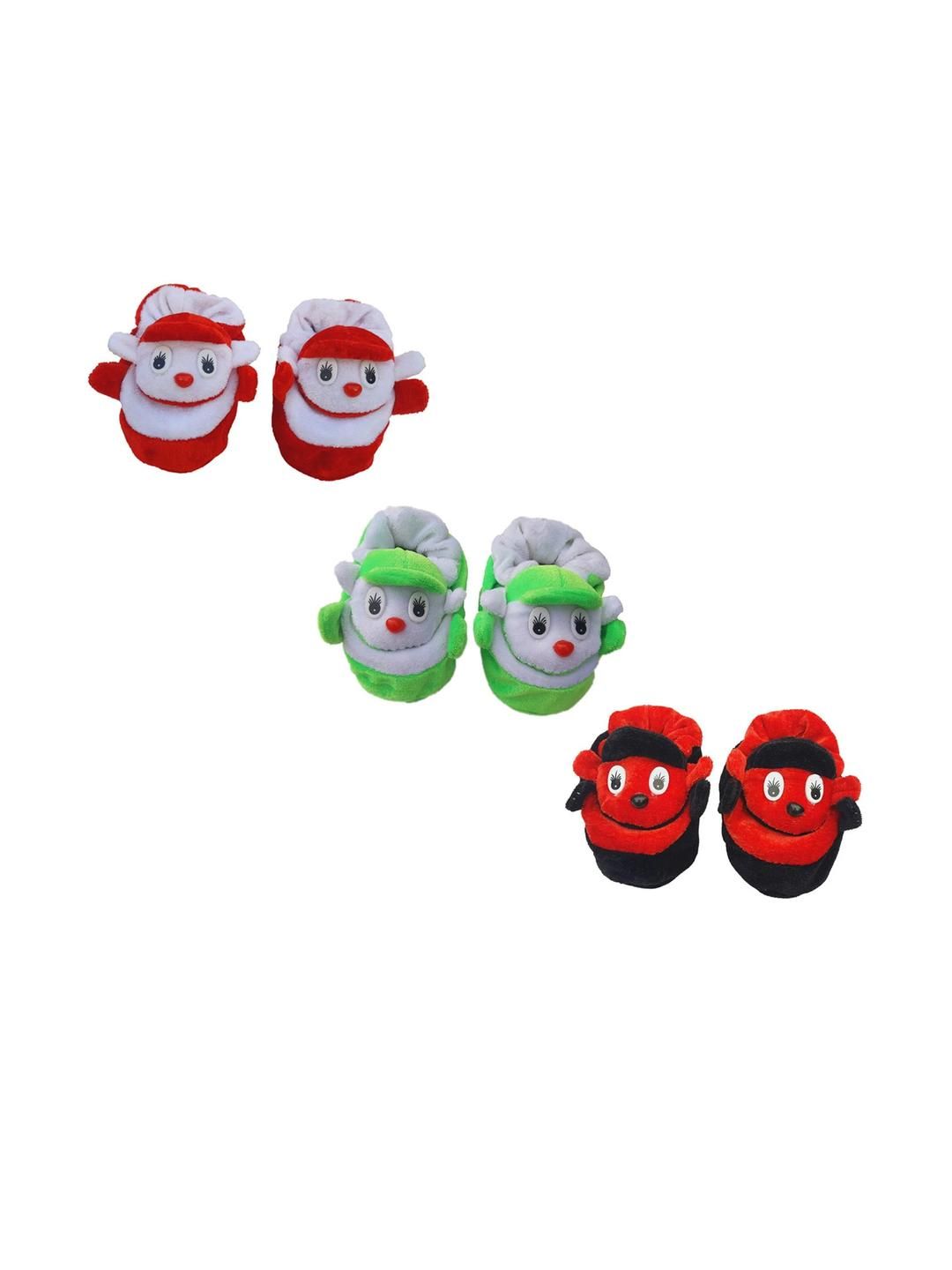 LMN CHILD CARE Kids-Unisex Multicoloured Cotton Booties-picture-29