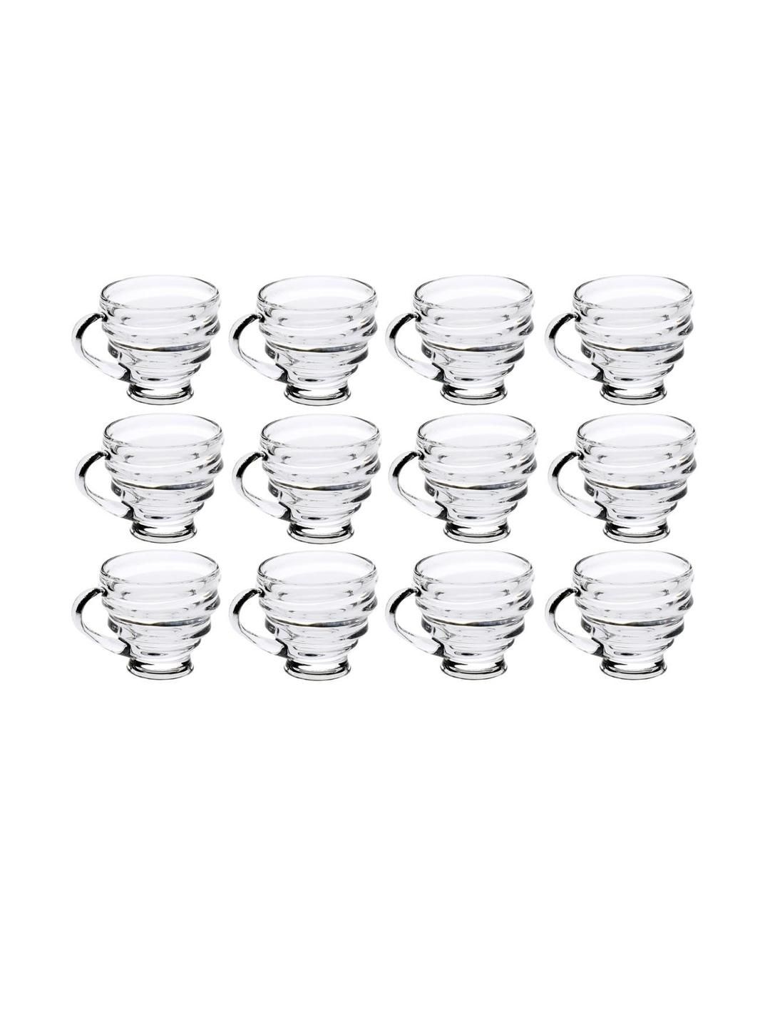 Somil Clear Glass Coffee & Tea Cup / Mug (150 Ml), Enjoy Your Drink in Style8.5 X 11 X 8 Cm, Pack of 12-image-11