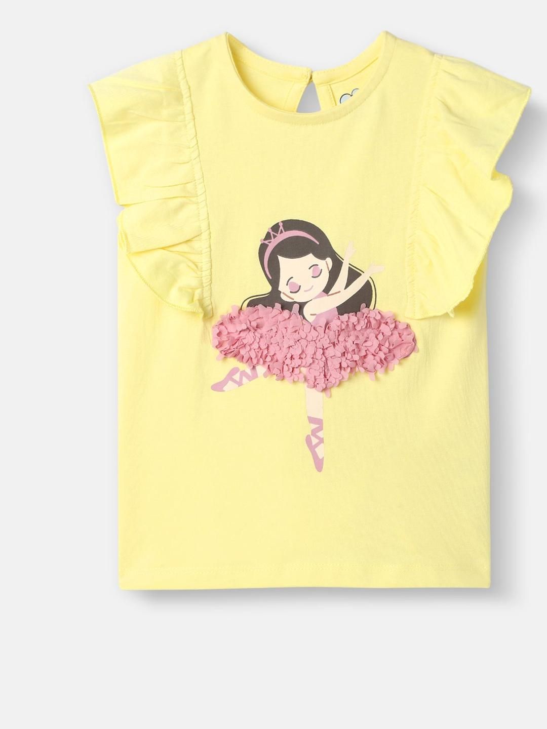 Nauti Nati Girls Graphic Cotton Top