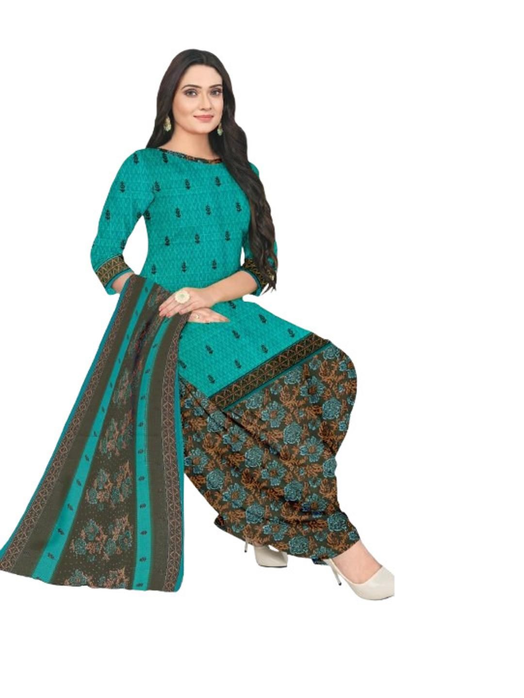 Attigo Ethnic Motifs Printed Dress Material-image-0