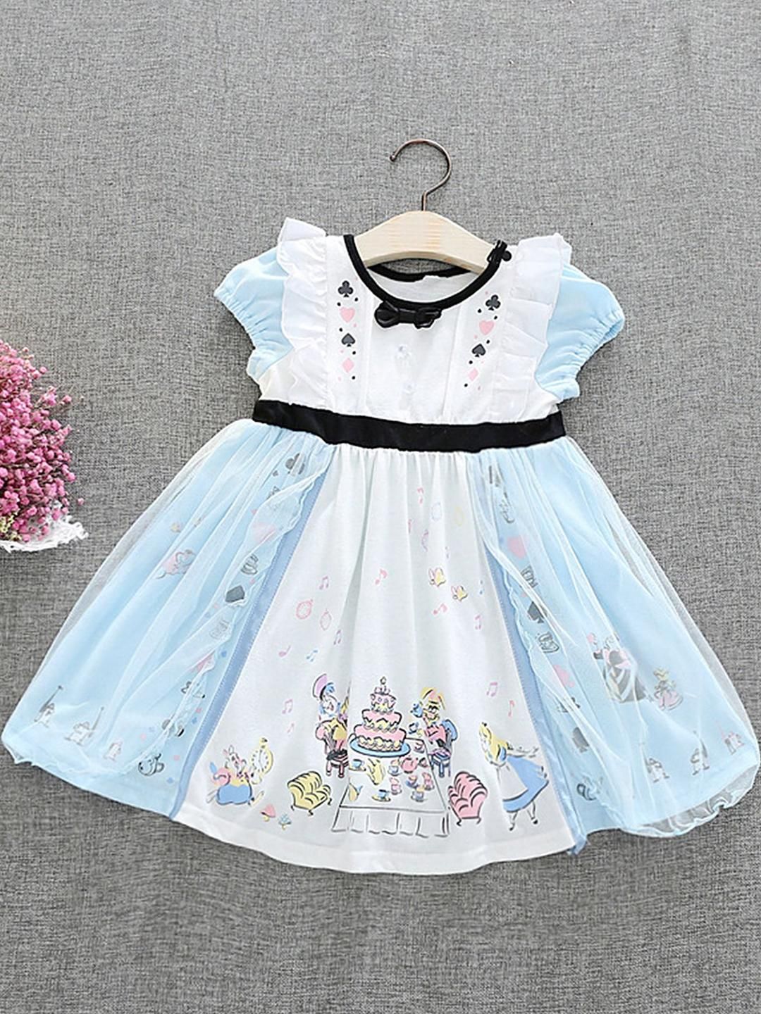 LULU & SKY Print Fit & Flare Dress-picture-35