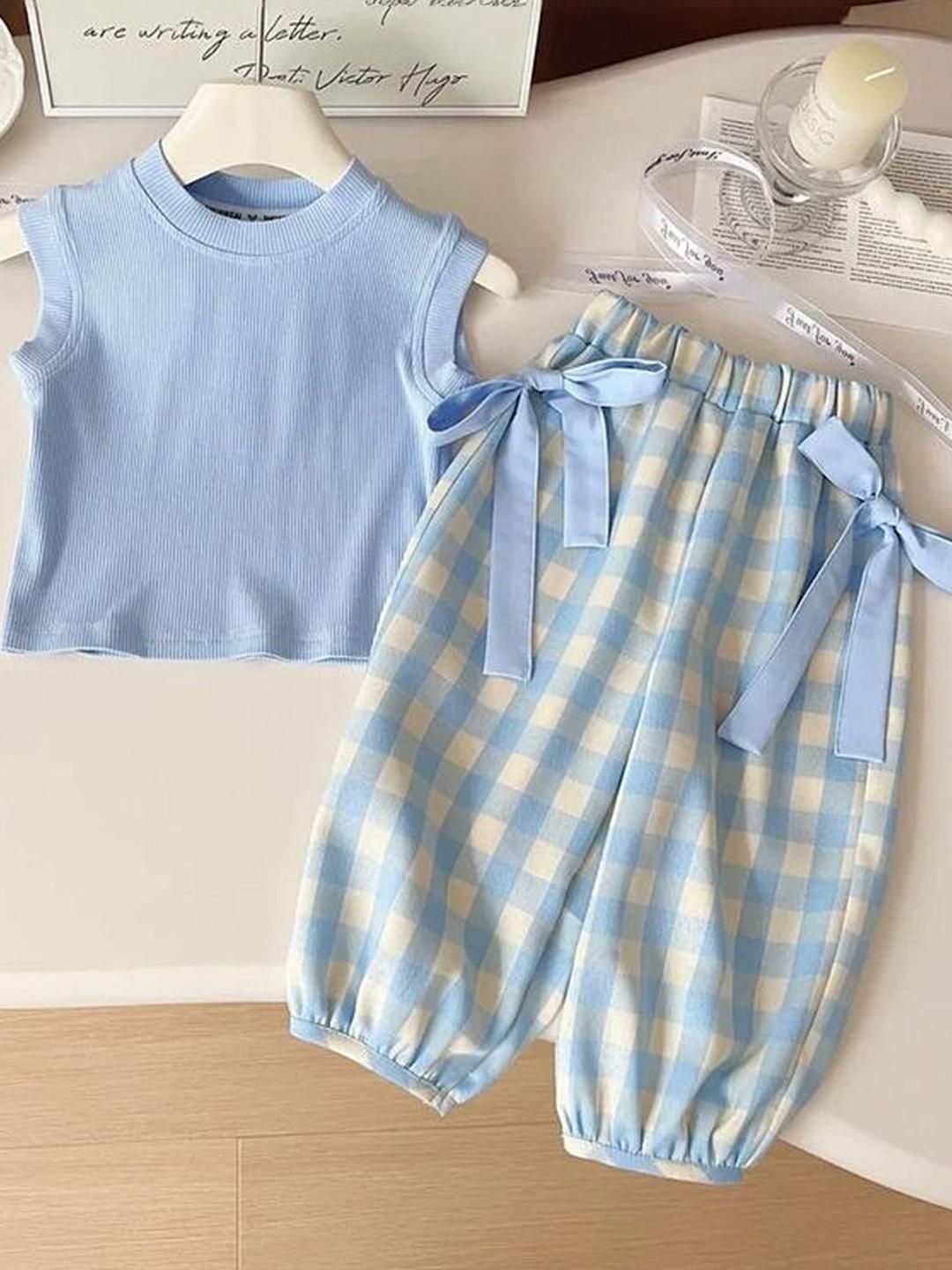 LULU & SKY Girls Striped Top With Joggers-picture-38