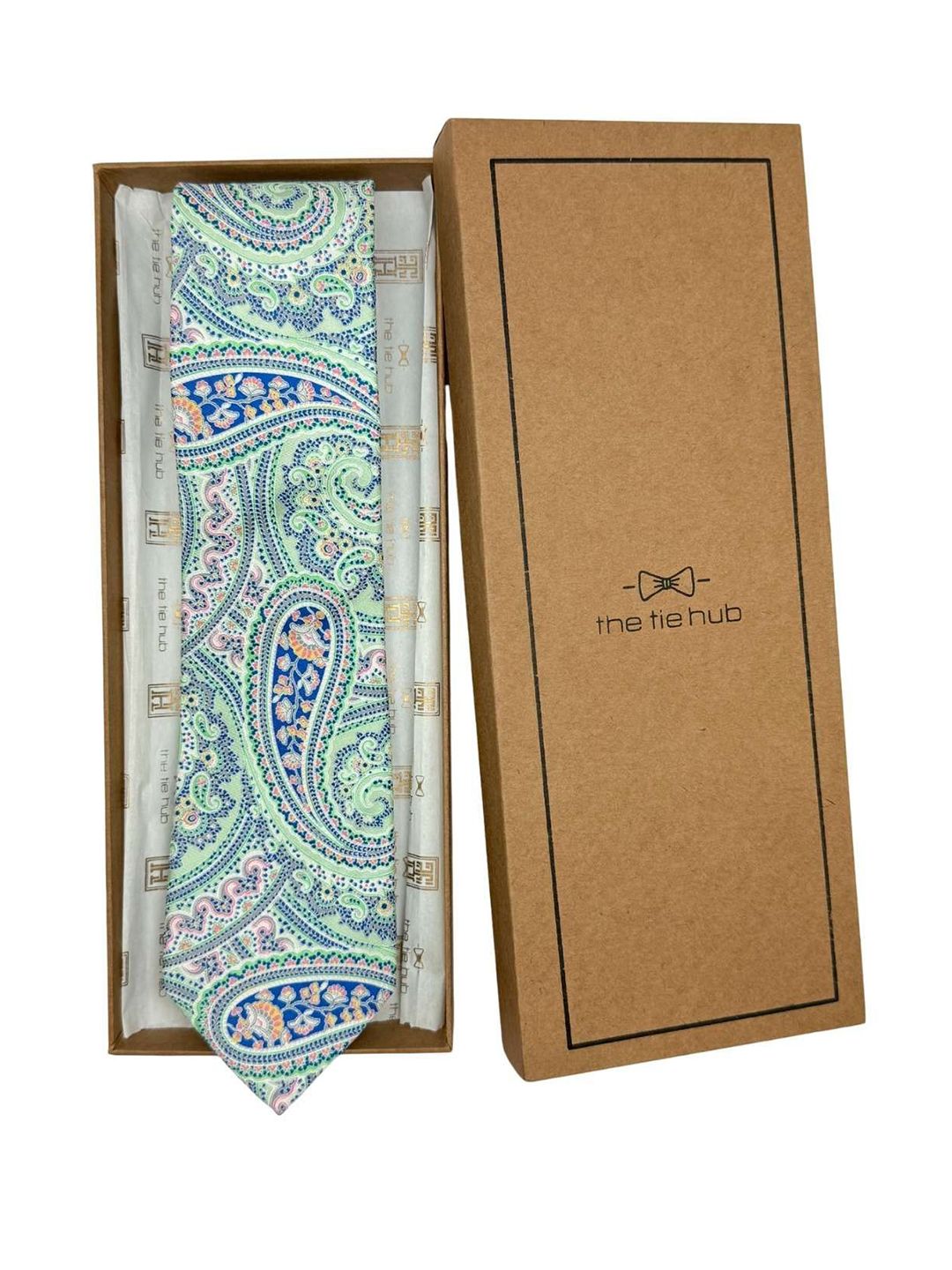 The Tie Hub Men Printed Broad Tie-image-47