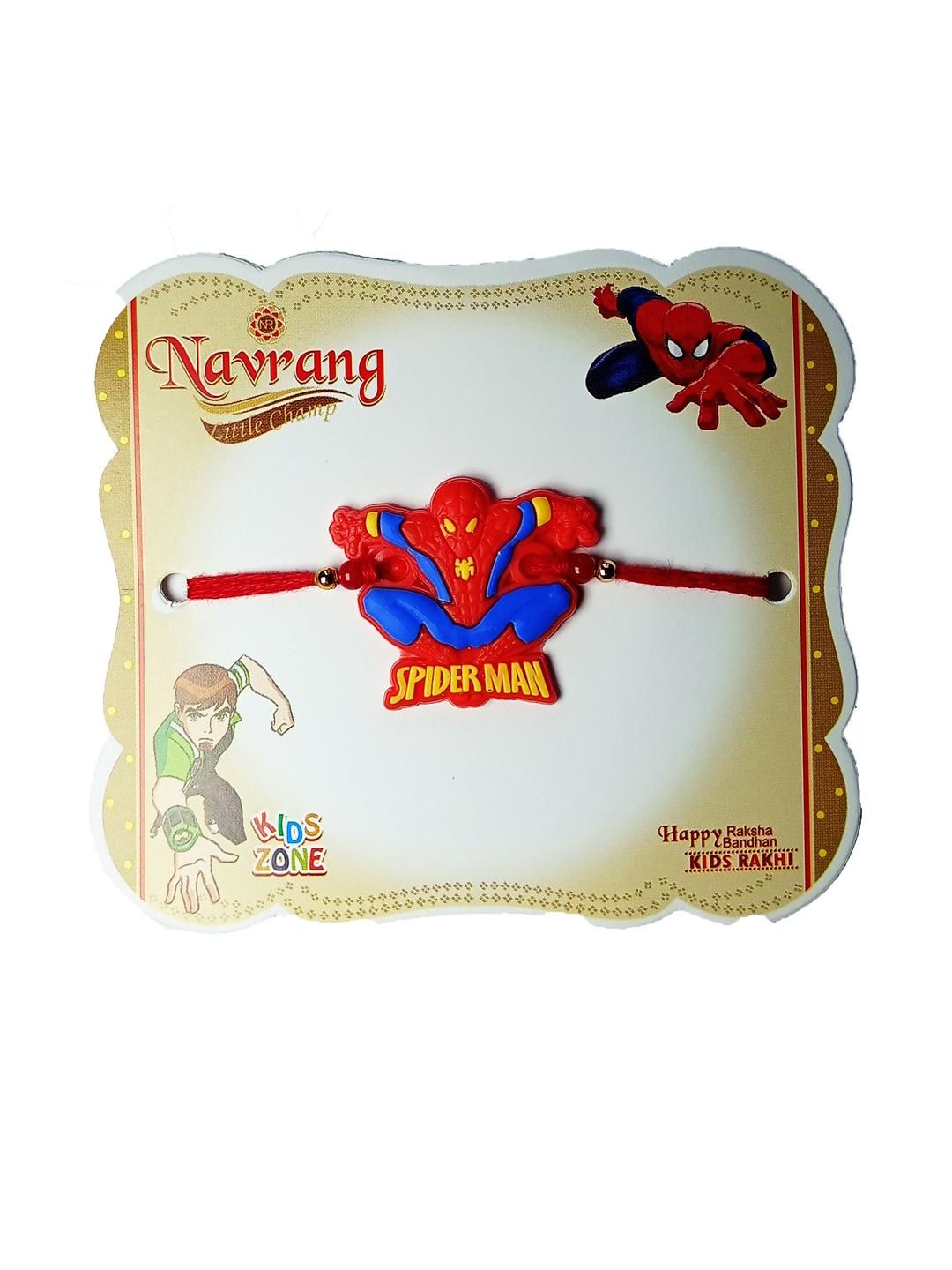 Vrinde Spiderman Rubber & Thread Tie-Up Rakhi-picture-19