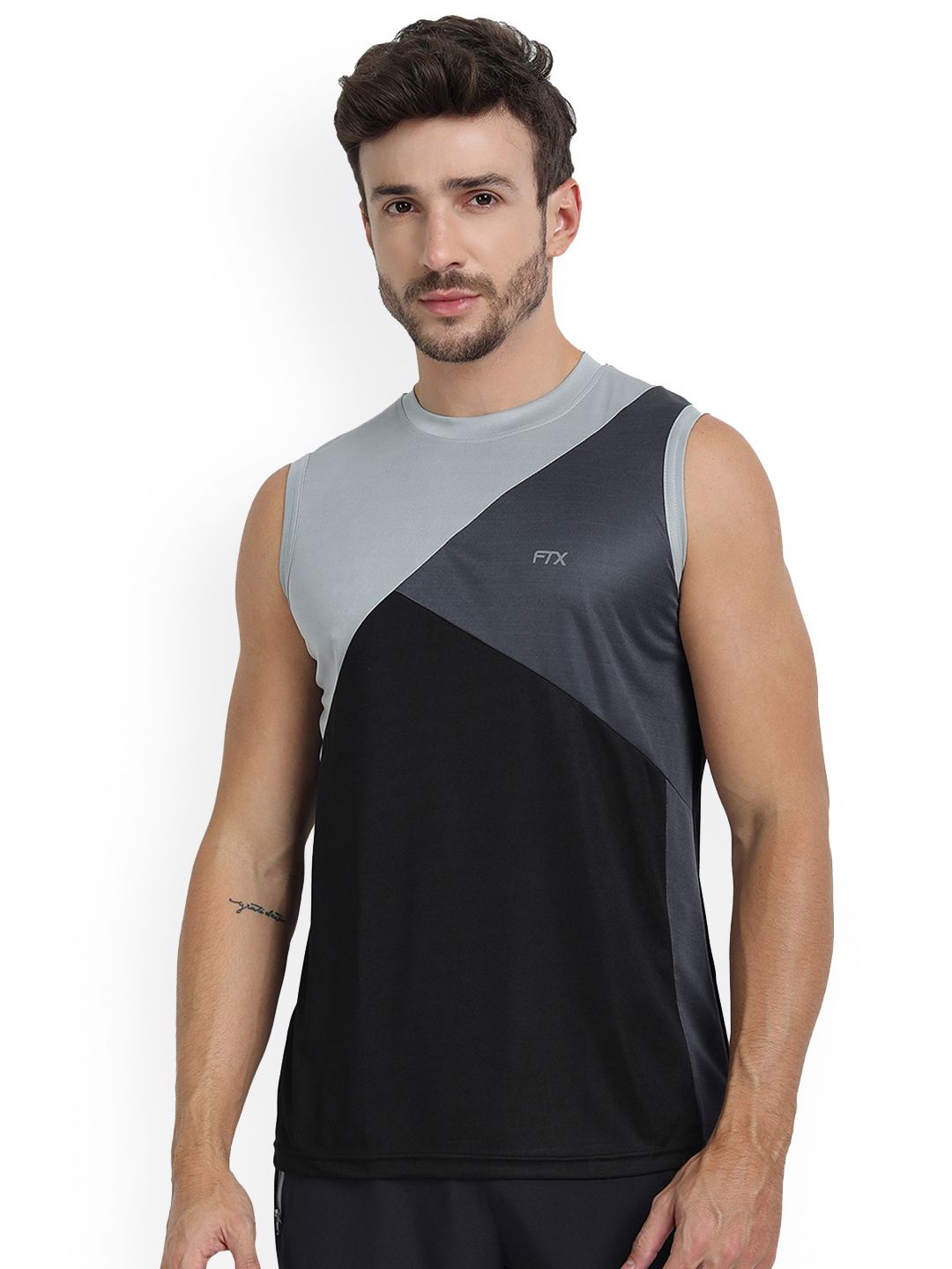 FTX Colourblocked Dry-Fit Gym Vests 709-12-S-picture-44
