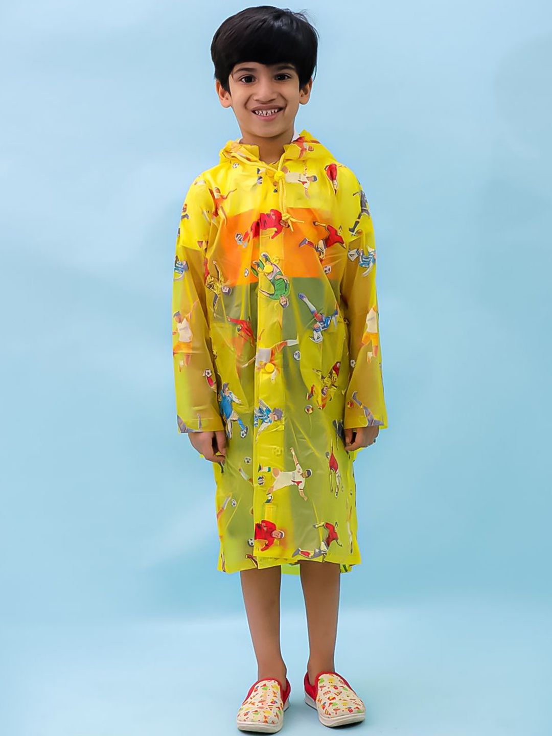 M'andy Boys Printed Hooded Raincoat-picture-38