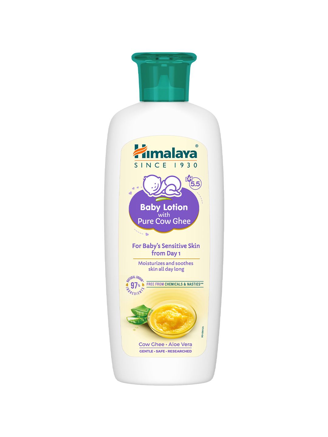 Himalaya Baby Lotion with Pure Cow Ghee & Aloe Vera for Sensitive Skin - 200 ml-image-45
