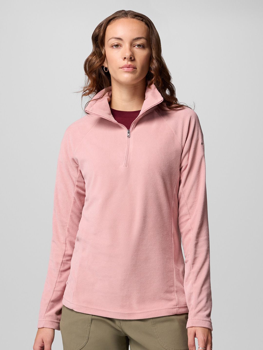 Columbia Glacial IV Women Mock Collar Pullover Sweatshirt-image-7