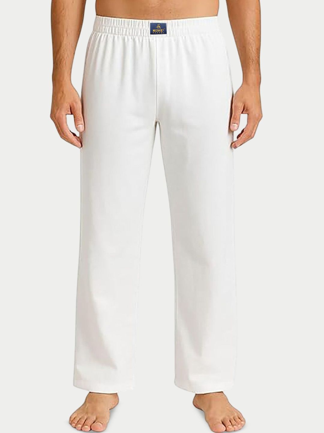 MISCHIEF MONKEY Straight-Leg Cotton Lounge Pants-picture-20