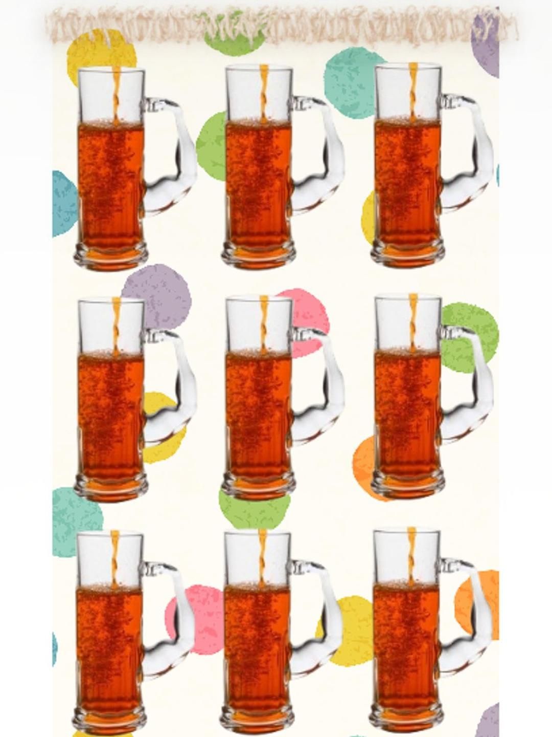 SOMIL Set of 9 Transparent Glass Mugs-picture-26