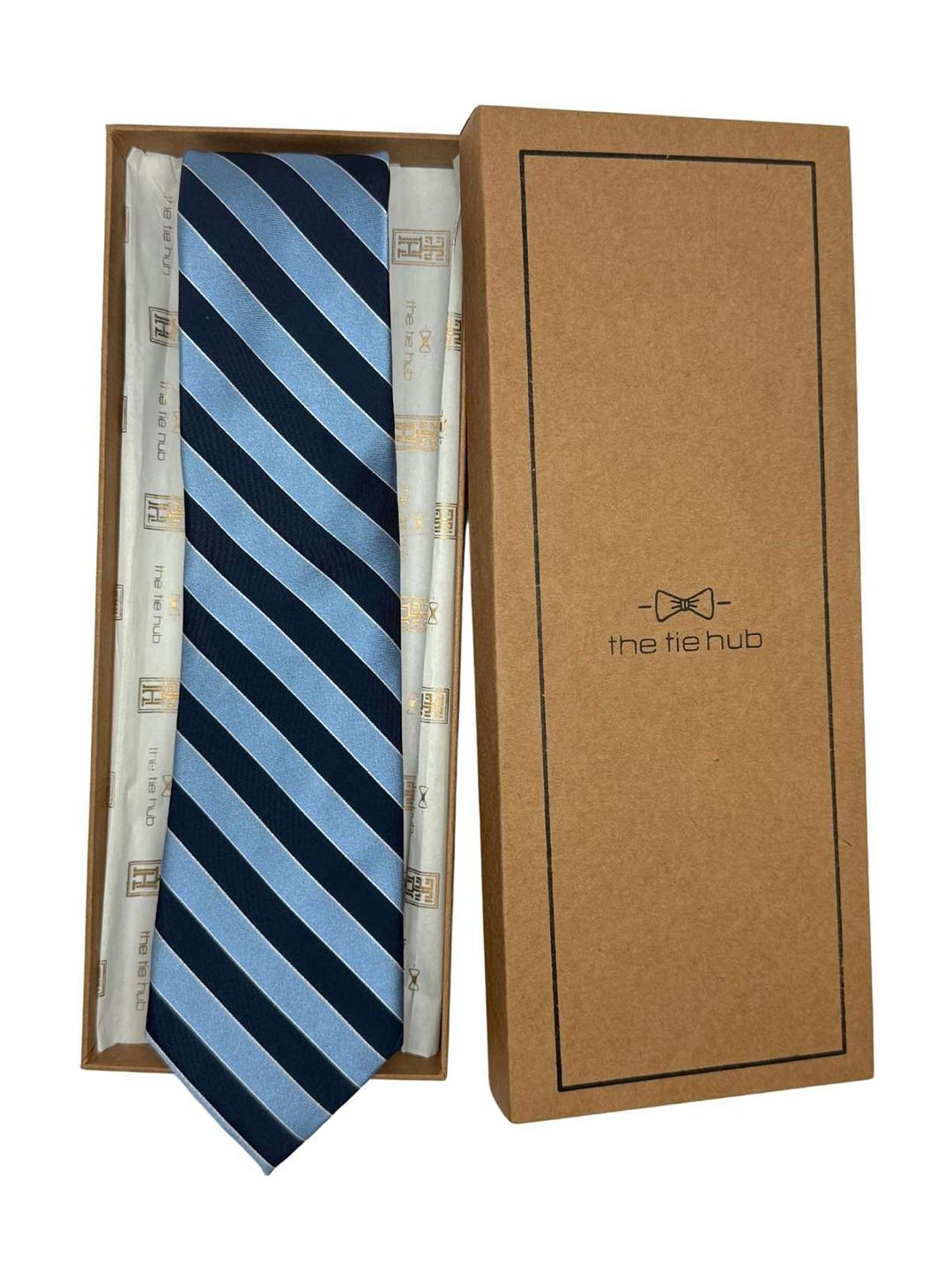 The Tie Hub Men Striped Broad Tie-picture-20