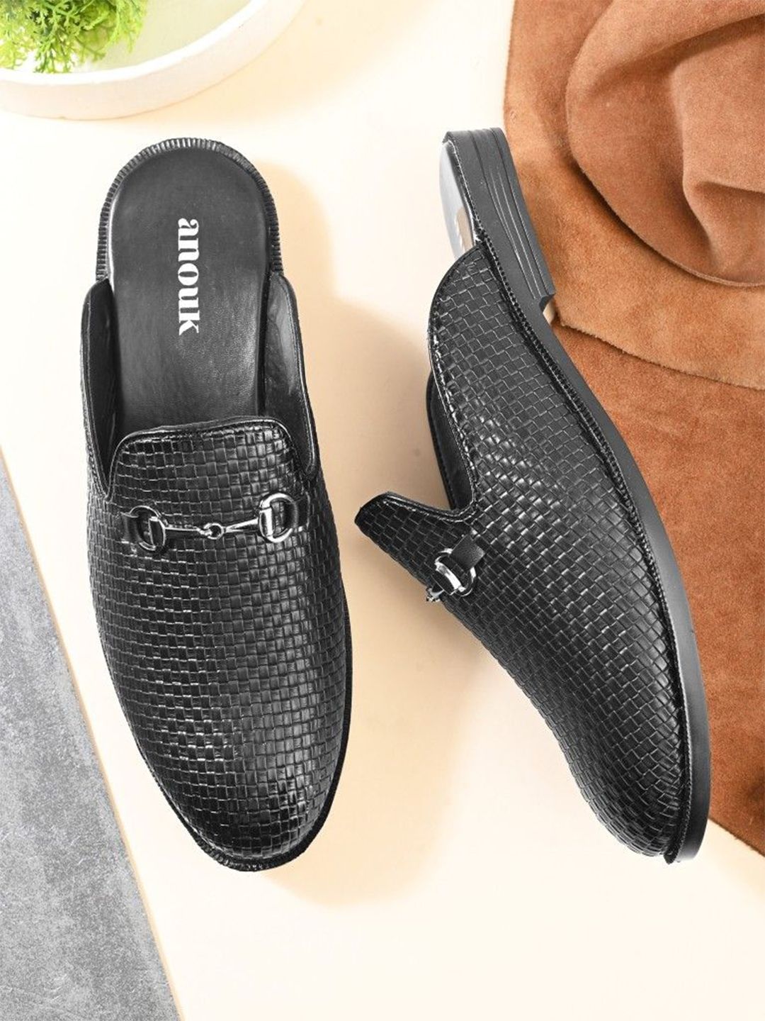 Anouk Men Ethnic PU Shoe-Style Sandals