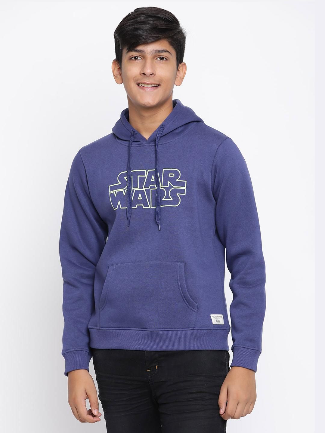 Lil Tomatoes Boys Typography Printed Hooded Fleece Pullover Sweatshirt-picture-19