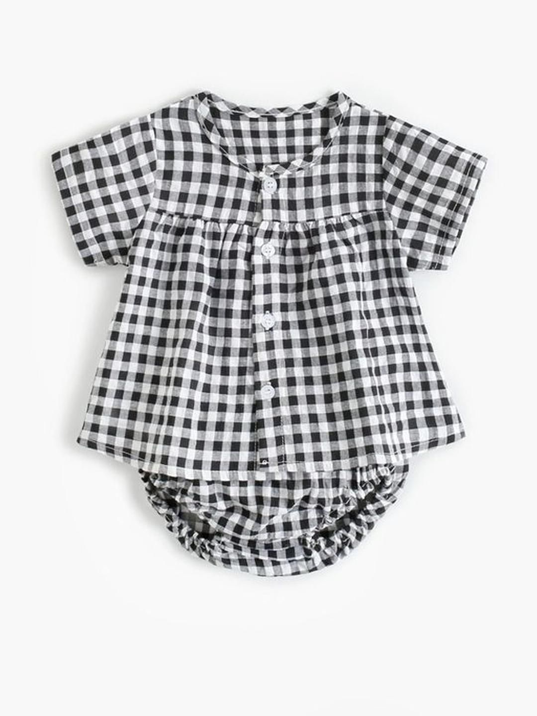 LULU & SKY Girls Striped Pure Cotton Top With Shorts-picture-29