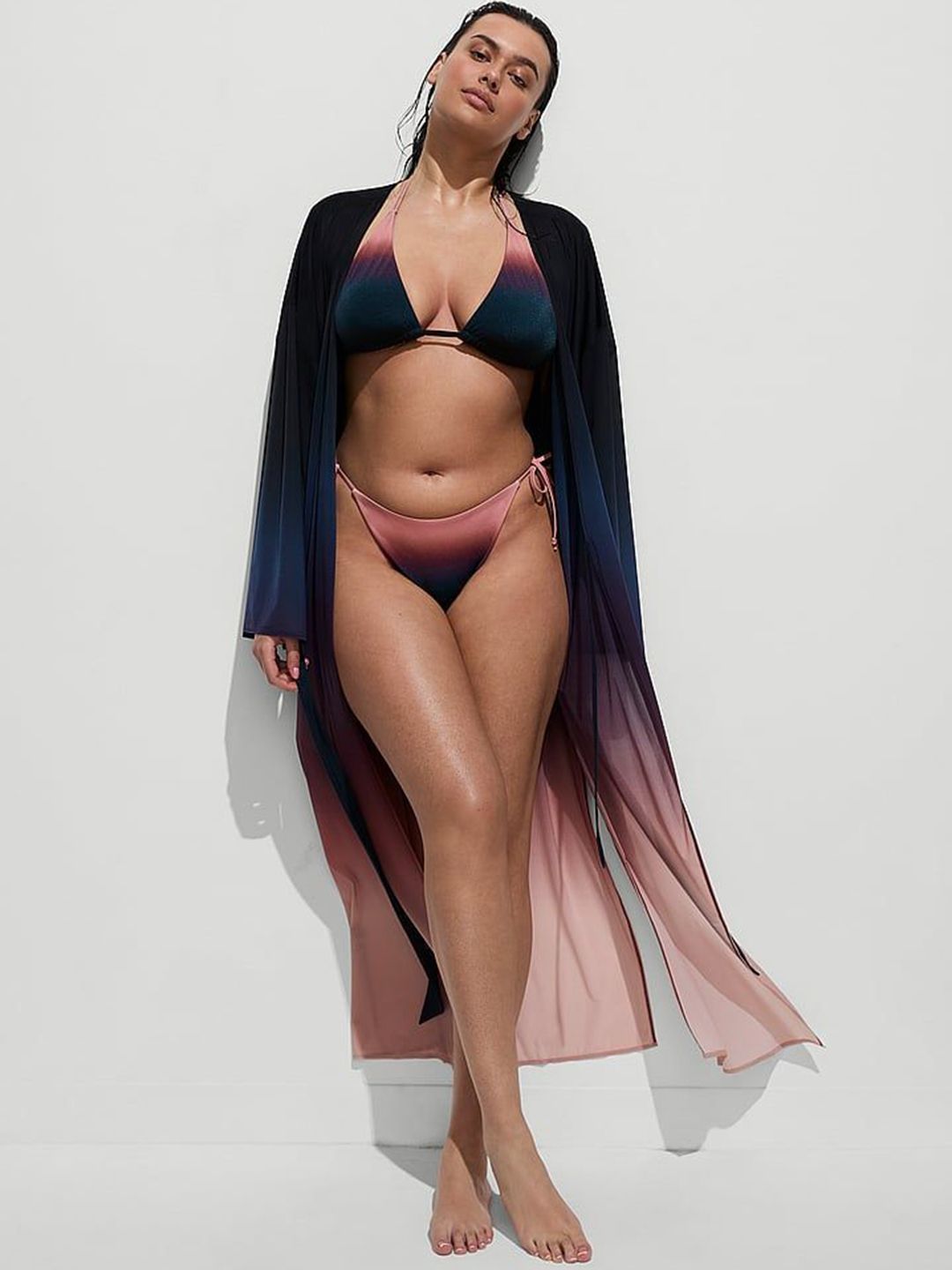 Victoria's Secret Relaxed-Fit Siren Sunset Ombr Long Robe-picture-42