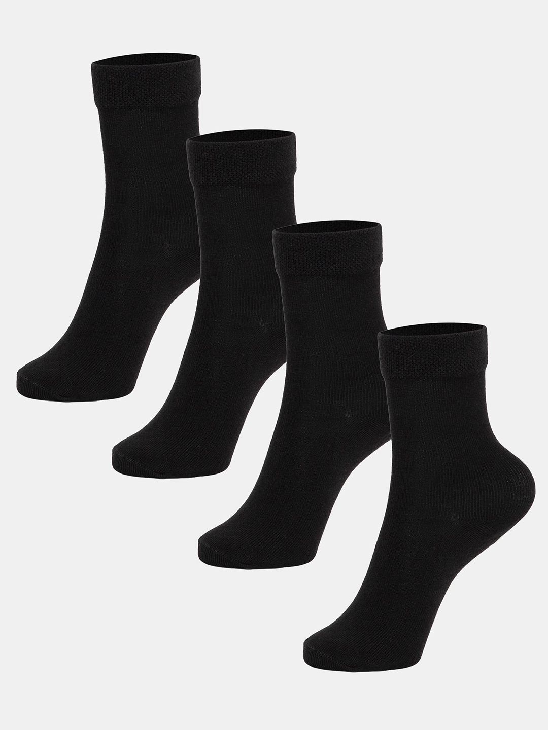 Bodycare Kids Pack Of 4 Cotton Calf-Length Socks-picture-11
