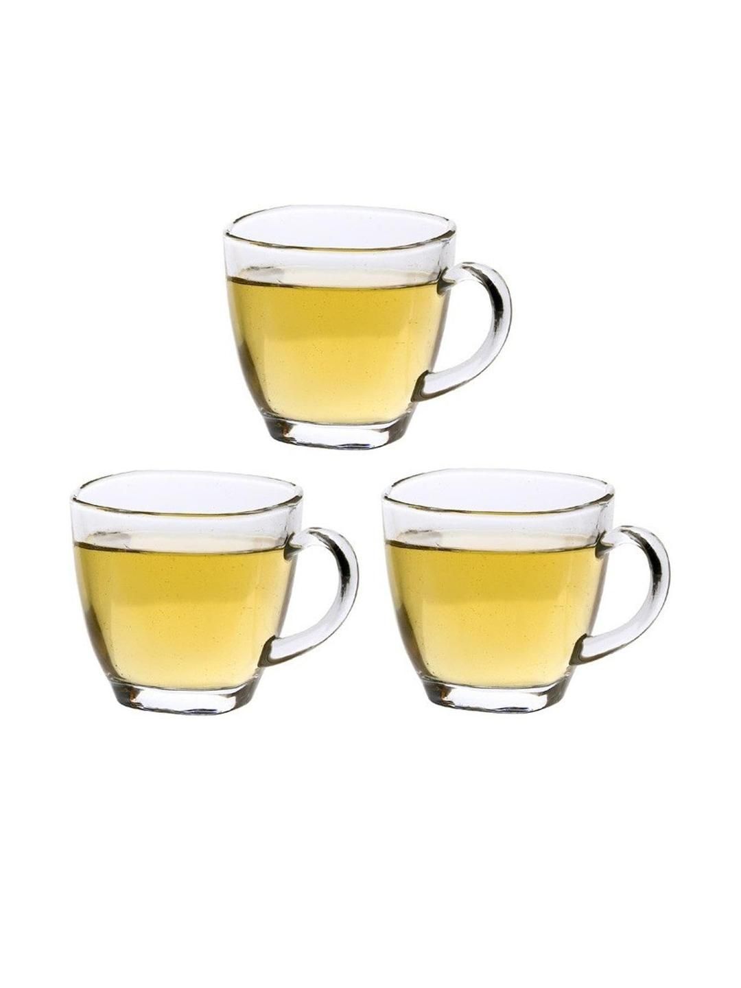 Somil Clear Glass Coffee & Tea Cup / Mug (100 Ml), Enjoy Your Drink in Style, 6.7 X 9 X 6.5 Cm, Pack of 3-image-35