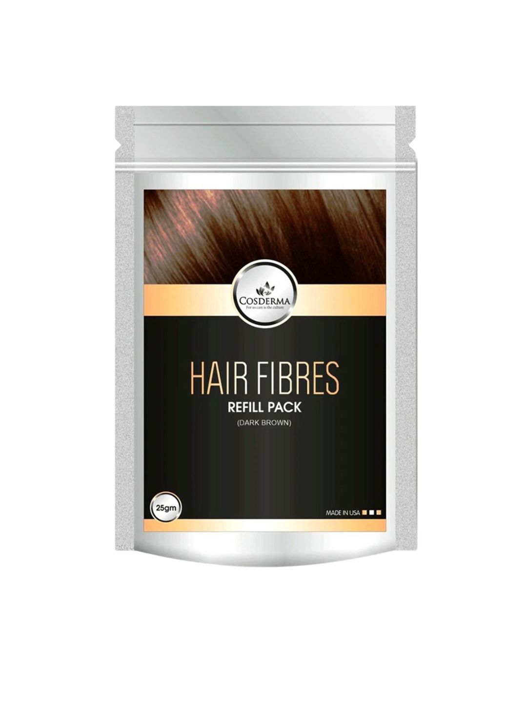 COSDERMA Hair Building Fiber Refill - 25 g - Dark Brown-picture-44