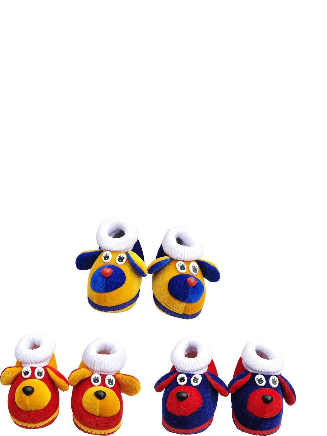 LMN CHILD CARE Kids-Unisex Multicoloured Cotton Booties-picture-31