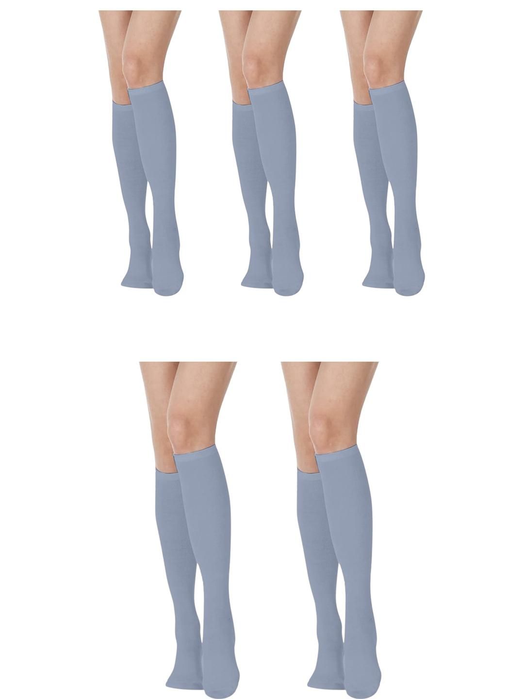 MUKHAKSH Women Grey Socks-picture-21