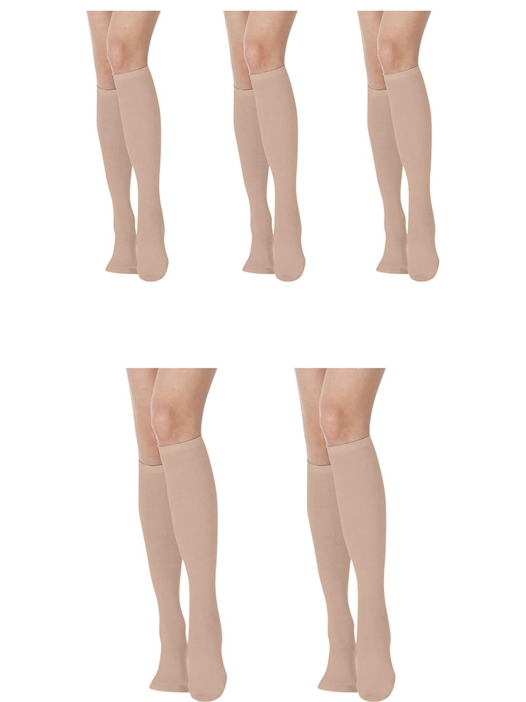 MUKHAKSH Women Beige Socks-picture-16