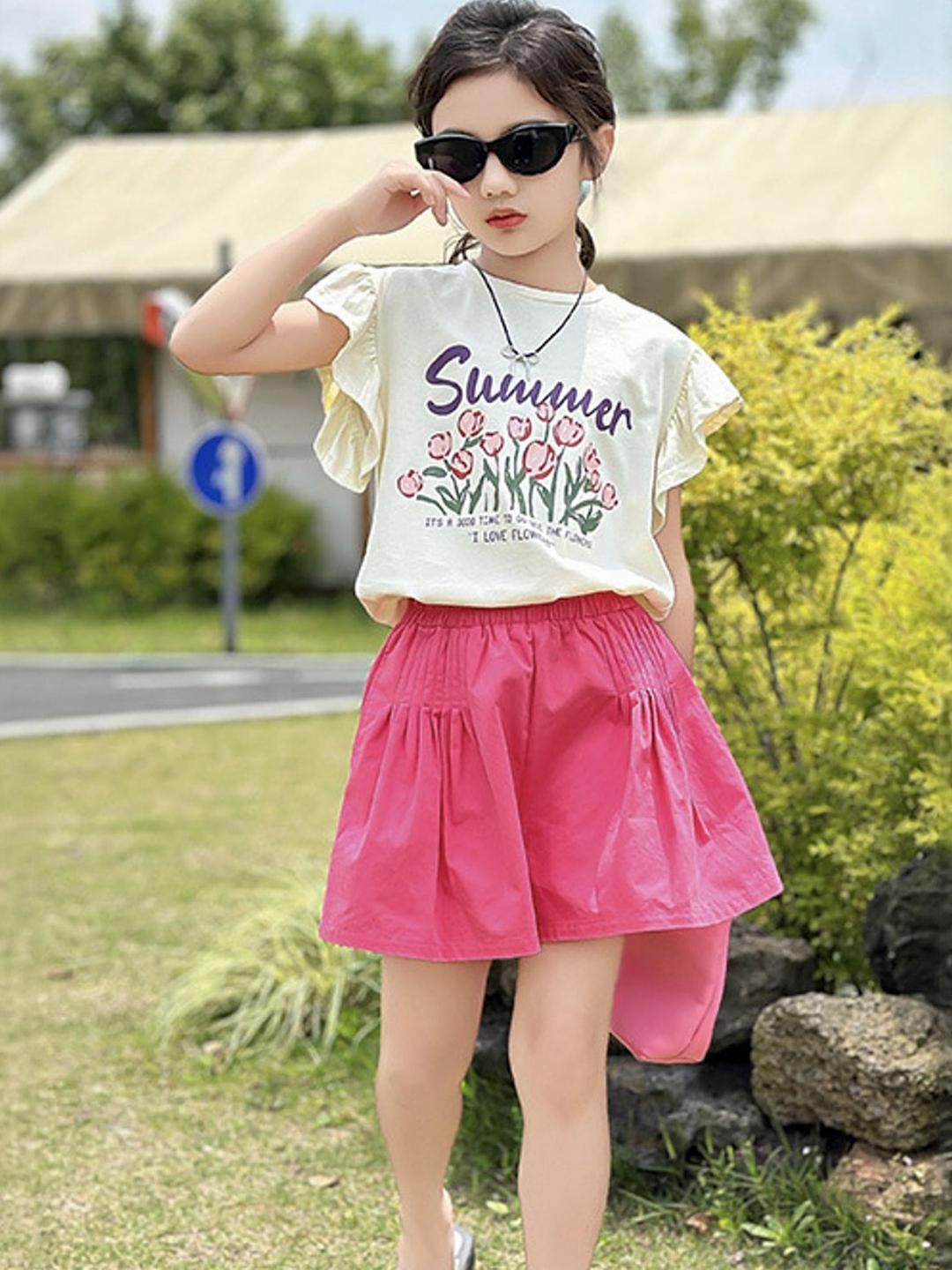 LULU & SKY Girls Printed Top with Shorts-picture-23