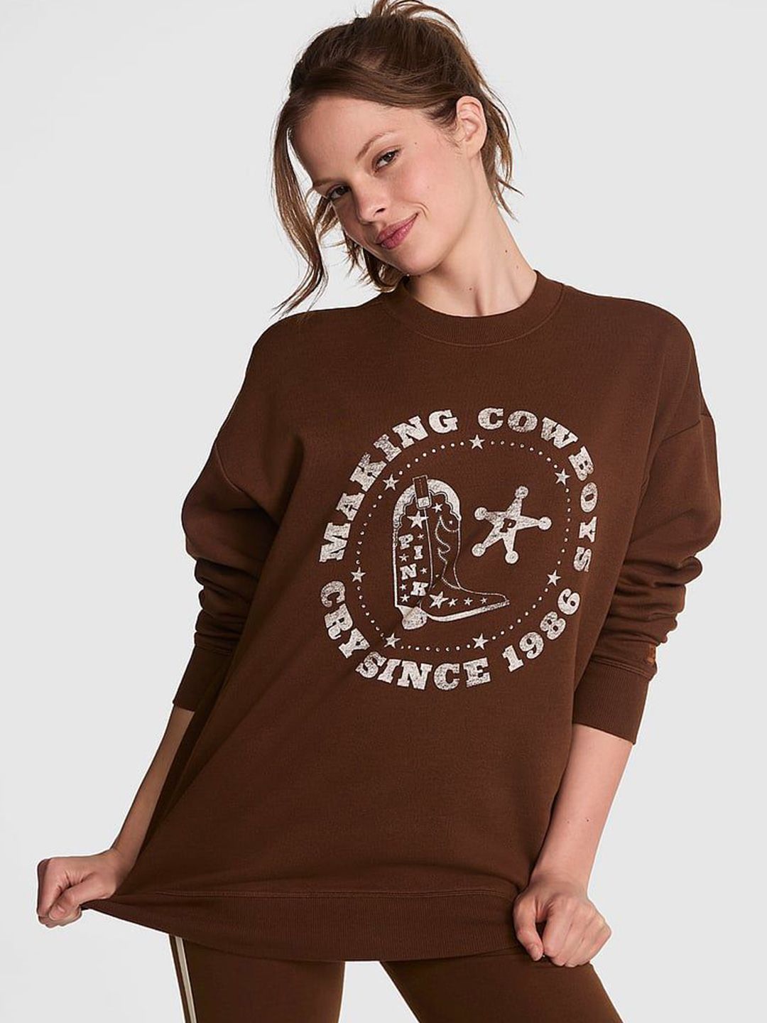 Victoria's Secret Women Oversized Printed Sweatshirt-picture-19