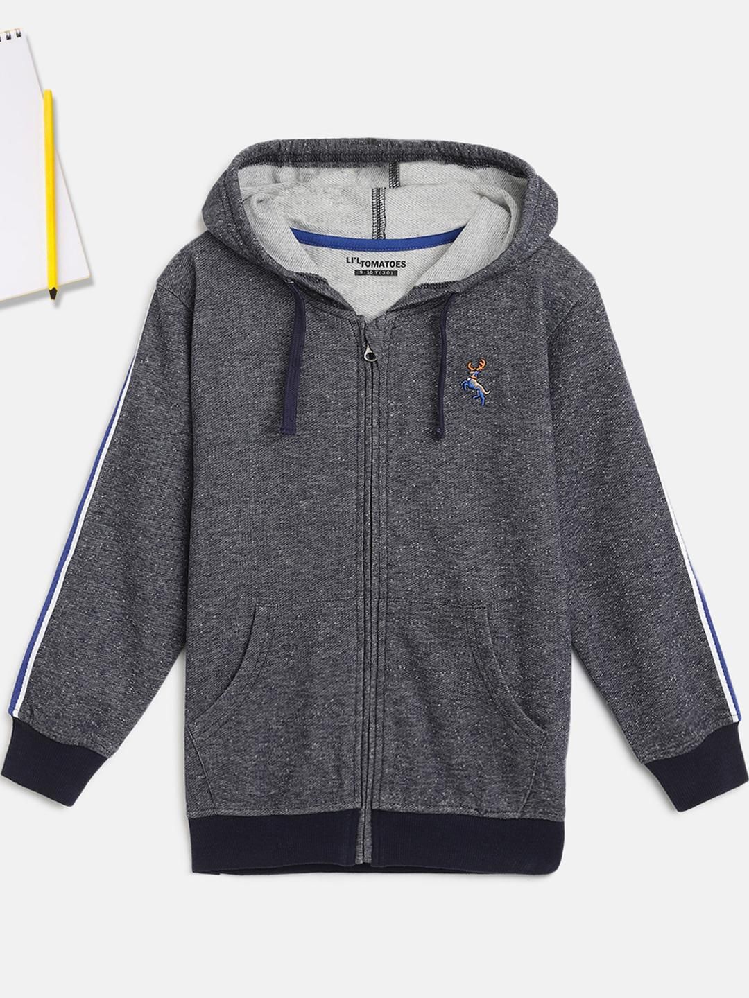 Lil Tomatoes Boys Printed Hooded Sweatshirt-picture-24