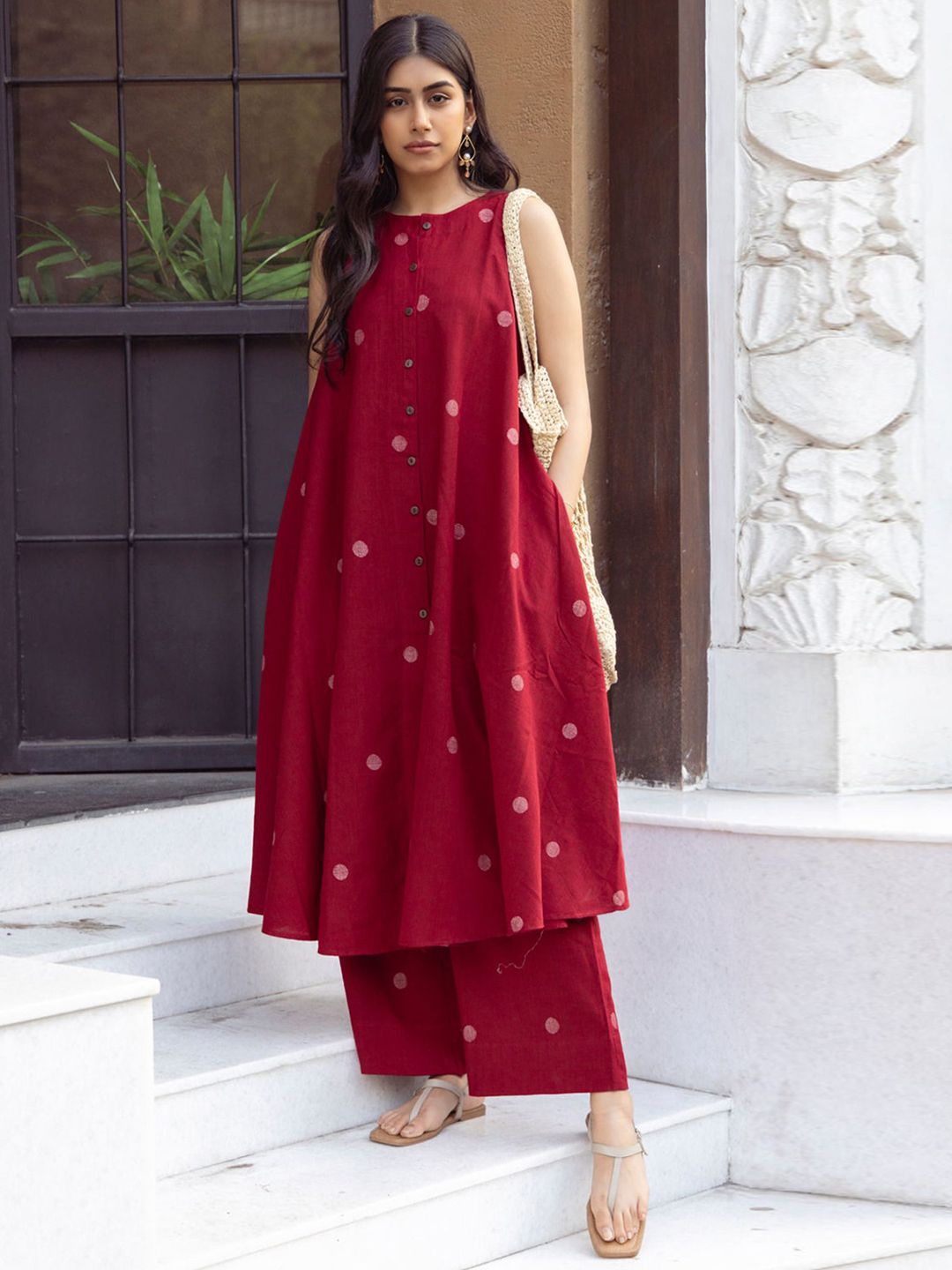 DIVASTRI Women Printed Regular Kurta with Palazzos
