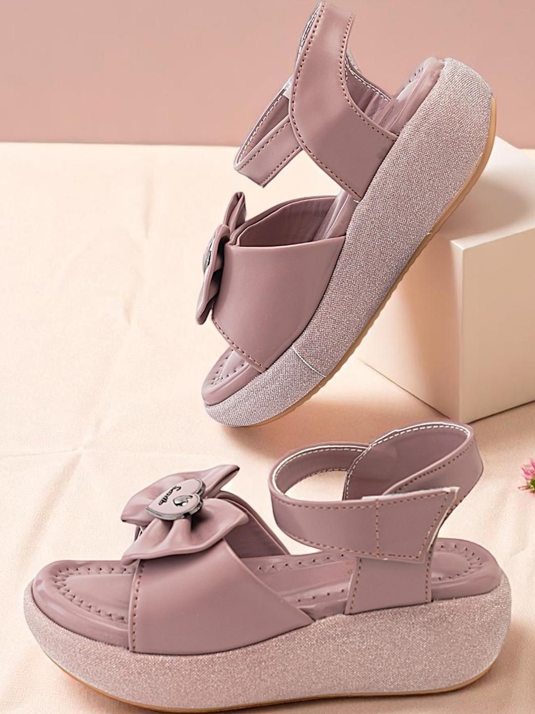 Freeplay Girls Lavender Open Toe Ankle Loop Comfort Sandals-picture-41