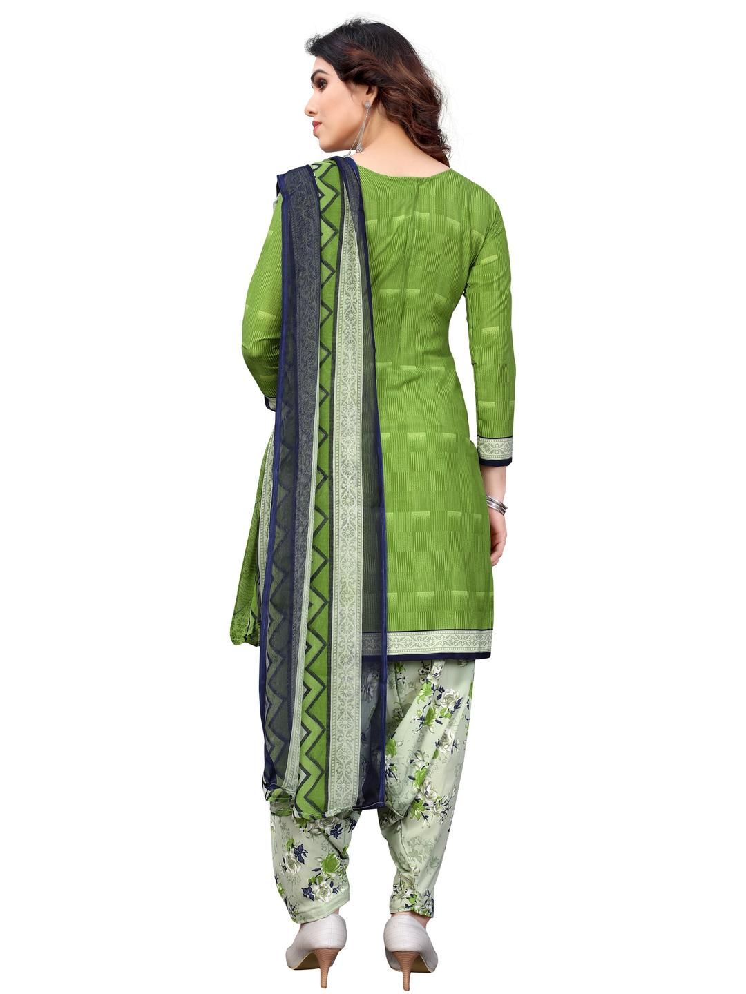 Unstitched Printed Cotton Blend Kurta & Patiyala Dress Material with Dupatta-image-36