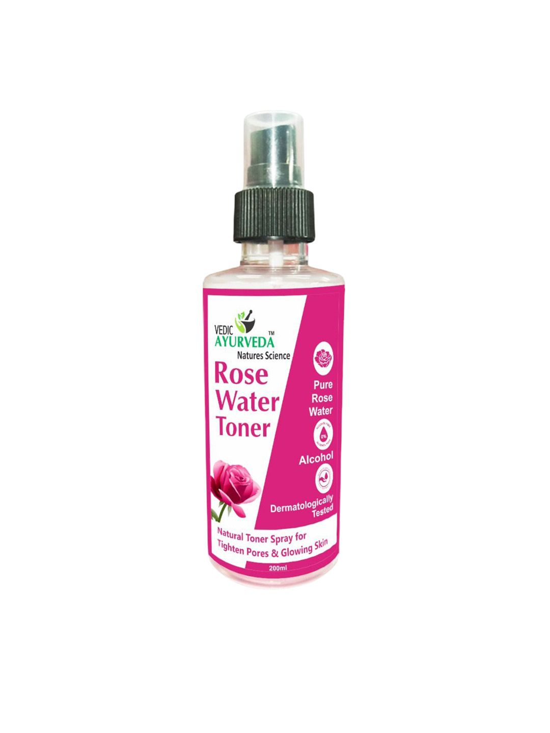 VEDICAYURVEDA Rose Water Toner For Glowing Skin - 200 ml-picture-24