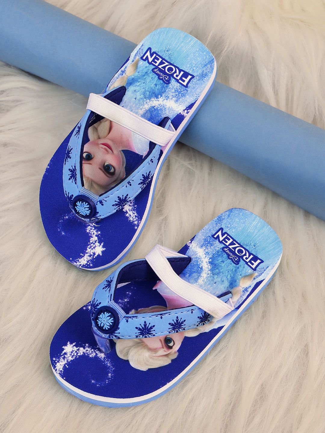 Kids Ville Girls Frozen Printed Thong Flip-Flops-image-22