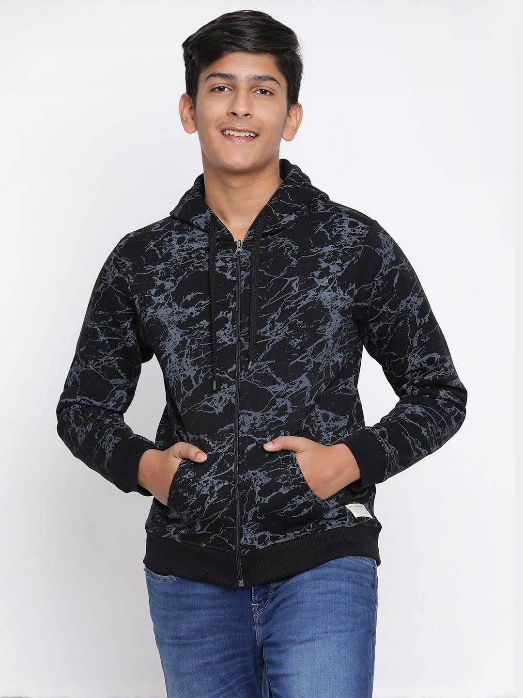 Lil Tomatoes Boys Printed Hooded Sweatshirt-picture-18